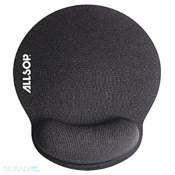 ALLSOP Mouse Pad w/Wrist Support Black Foam, 23K179