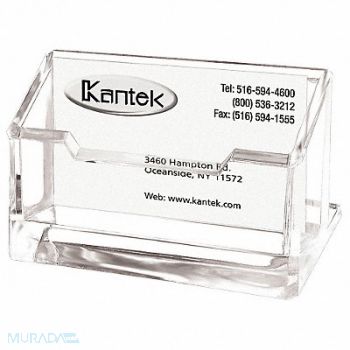 KANTEK Business Card Holder Clear Acrylic, 23K280