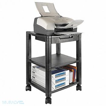 KANTEK Mobile Printer Stand Black Plastic, 23K282