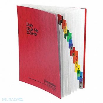 PENDAFLEX Desk File Sorter Red, 23K376