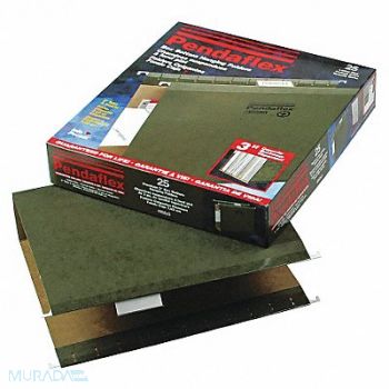 PENDAFLEX Box Hanging File Folder Std Green PK25, 23K397