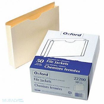 PENDAFLEX Expandable File Jacket Manila PK50, 23K404