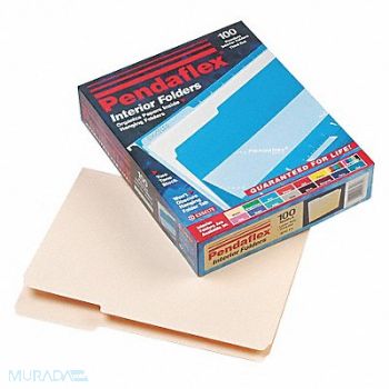 PENDAFLEX Letter File Folders Manila PK100, 23K434