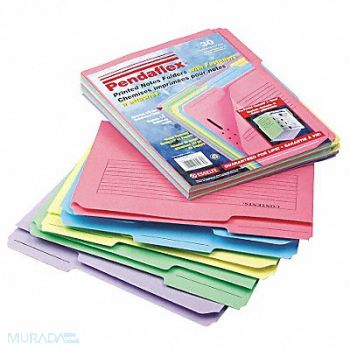 PENDAFLEX Letter File Folders Assorted PK30, 23K453