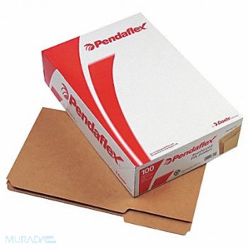PENDAFLEX Legal File Folders Brown PK100, 23K458