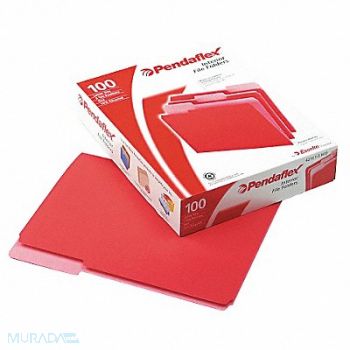 PENDAFLEX Letter File Folders Red PK100, 23K459