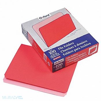 PENDAFLEX Letter File Folders Red/Light Red PK100, 23K470