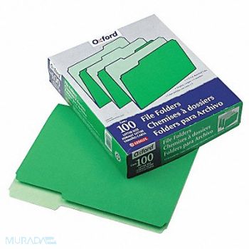 PENDAFLEX Letter File Folders Green PK100, 23K496