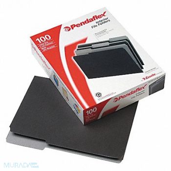 PENDAFLEX Letter File Folders Black PK100, 23K533
