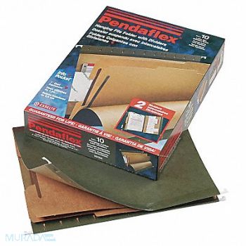 PENDAFLEX Classification Folder Std Green PK10, 23K545