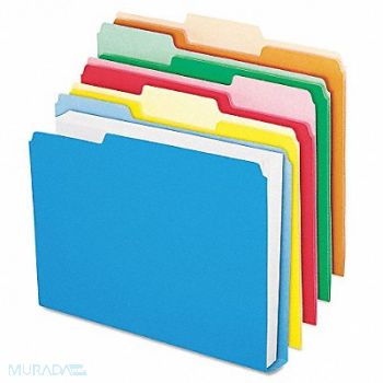 PENDAFLEX Letter File Folders Assorted PK50, 23K548
