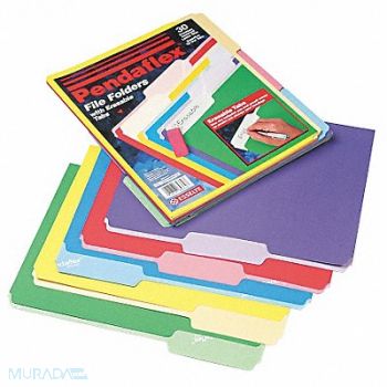 PENDAFLEX Letter File Folders Assorted PK30, 23K557