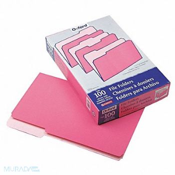 PENDAFLEX Legal File Folders Pink/Lt Pink PK100, 23K564