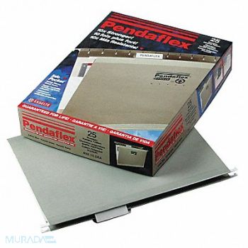 PENDAFLEX Hanging File Folders Gray PK25, 23K566
