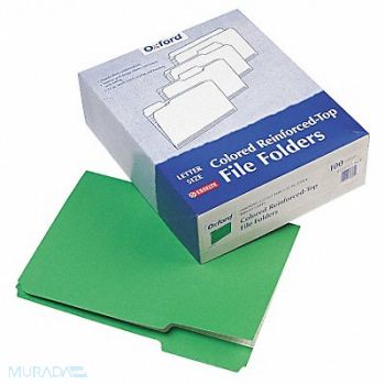 PENDAFLEX Letter File Folders Bright Green PK100, 23K581