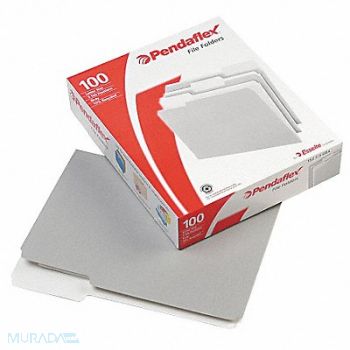PENDAFLEX Letter File Folders Gray/Lt Gray PK100, 23K605