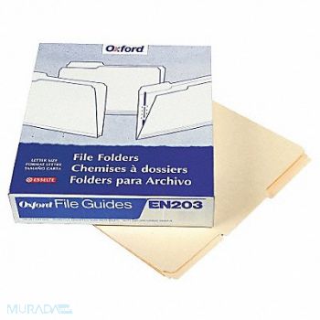 PENDAFLEX File Guide Set Write-On Manila PK100, 23K611