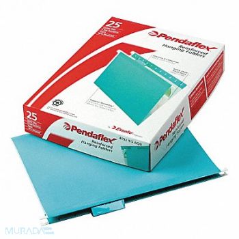 PENDAFLEX Hanging File Folders Aqua PK25, 23K631