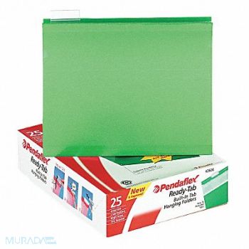 PENDAFLEX Hanging File Folders Bright Green PK25, 23K656