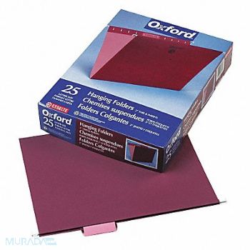 PENDAFLEX Hanging File Folders Burgundy PK25, 23K671