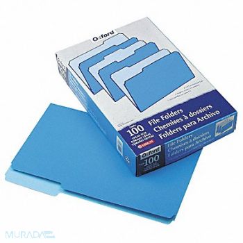 PENDAFLEX Legal File Folders Blue/Light Blue PK100, 23K692
