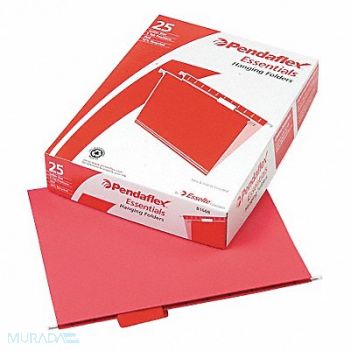 PENDAFLEX Hanging File Folders Red PK25, 23K739