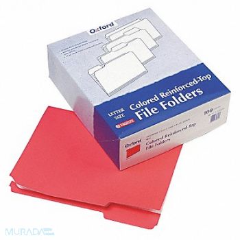 PENDAFLEX Letter File Folders Red PK100, 23K742