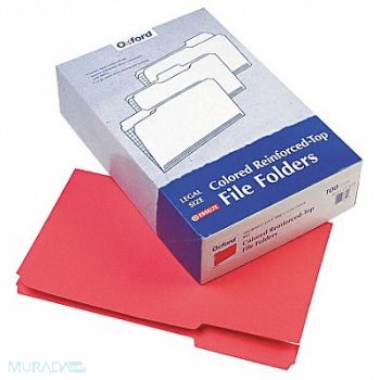PENDAFLEX Legal File Folders Red/Light Red PK100, 23K745