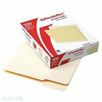 PENDAFLEX Letter File Folders Manila PK100, 23K864
