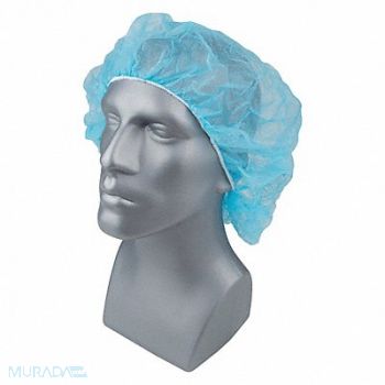 CONDOR H8285 Bouffant Cap Blue 28 in dia PK1000, 23KX28