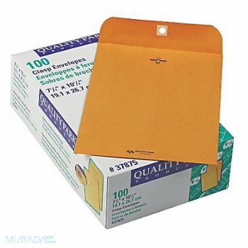 QUALITY PARK Catalog Envlpes 7-1/2 H 10-1/2 W PK100, 23L041