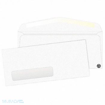 QUALITY PARK Window Envelope Gummed Flap PK500, 23L139