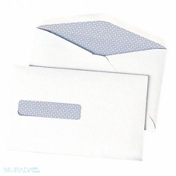QUALITY PARK Window Envelope Gummed Flap PK500, 23L212