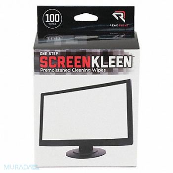 READ RIGHT Screen Pad Wipes PK100, 23L230