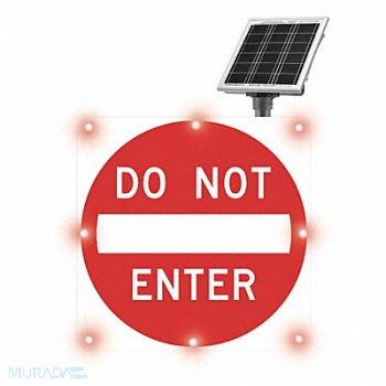TAPCO LED Sign Do Not Enter Aluminum 30 x 30, 23L594