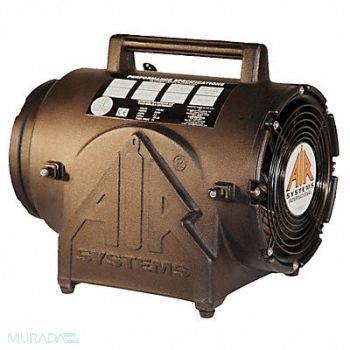 AIR SYSTEMS INTERNATIONAL Conf. Sp Fan Axial Plastic Blk 8 In, 23LJ24