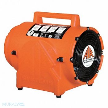 AIR SYSTEMS INTERNATIONAL Conf. Sp Fan Axial Plastic Orng 8 In, 23LJ25