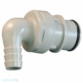COLDER Coupler Polypropylene Gray Push In, 23MH40