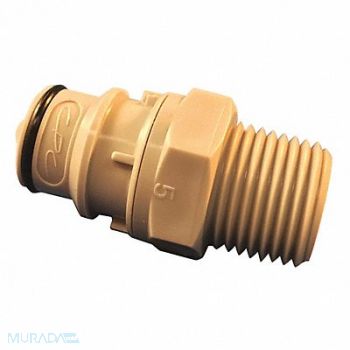 COLDER Coupler Polypropylene Gray Push In, 23MH43