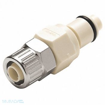 COLDER Coupler Polypropylene Natural Push In, 23MH61