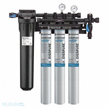 PENTAIR/EVERPURE Water Filter System 0.5 micron 29 1/2 H, 23MU12