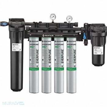 PENTAIR/EVERPURE Water Filter System 0.5 micron 25 1/2 H, 23MU18