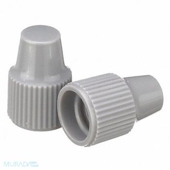 WHEATON Dropper Tip CapPP Gray PK1000, 49WG71