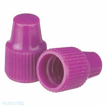 WHEATON Dropper Tip CapPP Purple PK1000, 49WG73