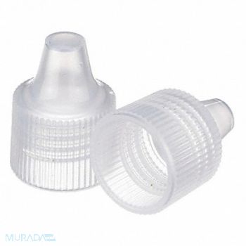 WHEATON Dropper Tip CapPP White Clear PK1000, 49WG76