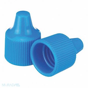 WHEATON Dropper Tip CapPP Blue PK1000, 49WG80