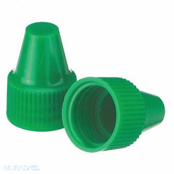 WHEATON Dropper Tip CapPP Green PK1000, 49WG88
