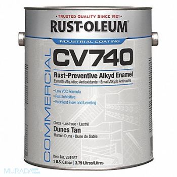 RUST-OLEUM H7178 1 GAL 100 VOC DTM Alkyd Dunes Tan, 23N394