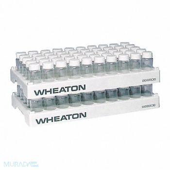 WHEATON Vial Rack Holds 50 PK5, 23NF42