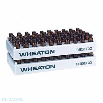 WHEATON Vial Rack Holds 50 PK5, 23NF46